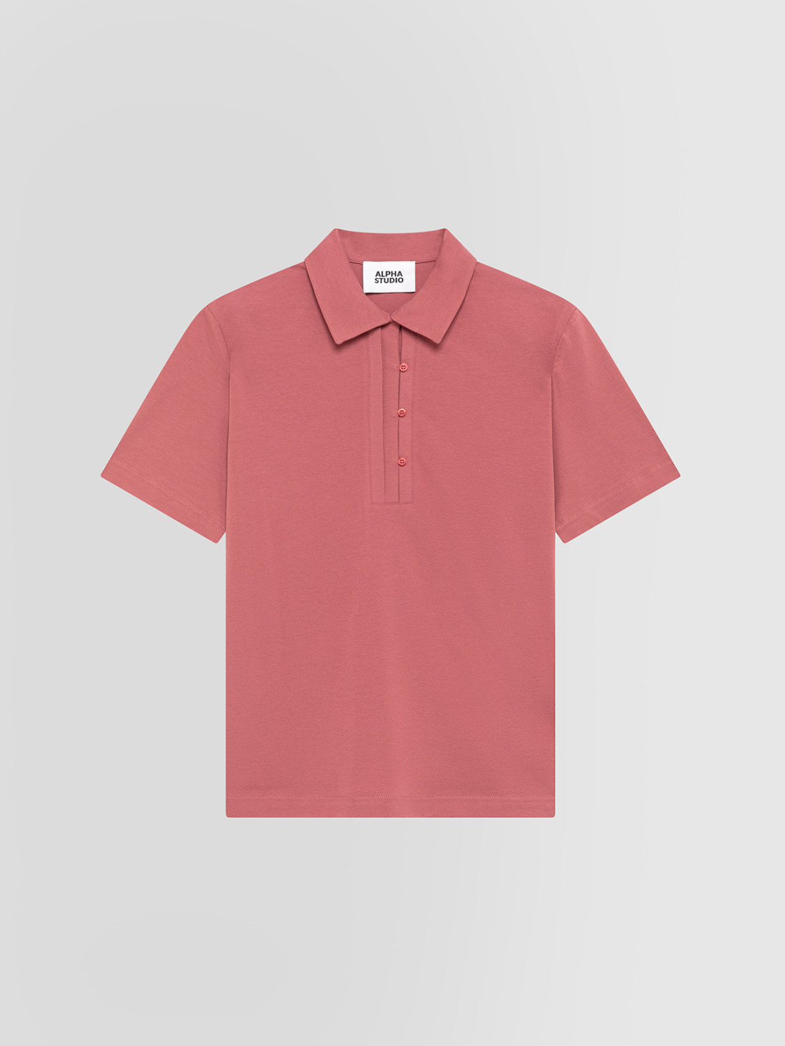 ALPHA STUDIO: STRETCH JERSEY POLO