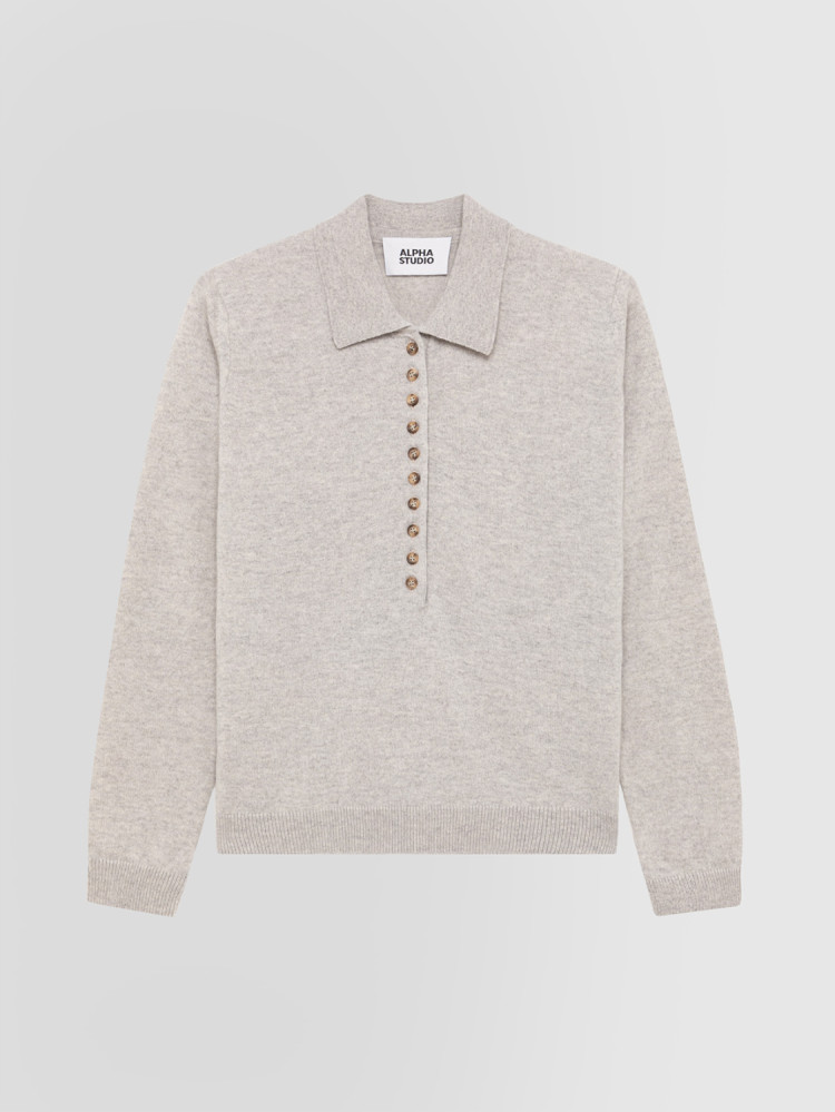 POLO SHIRT IN GEELONG WOOL