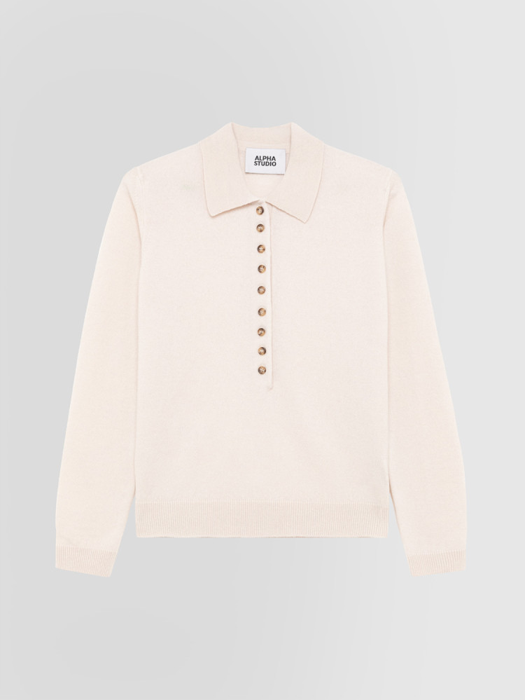 POLO SHIRT IN GEELONG WOOL
