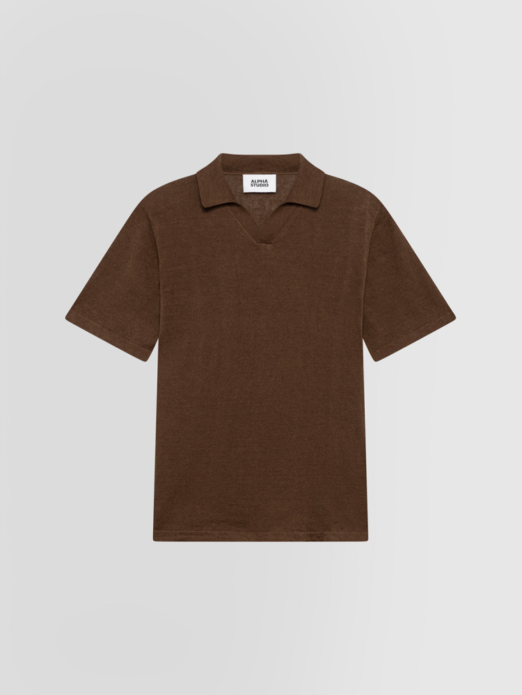 POLO IN LINO E COTONE