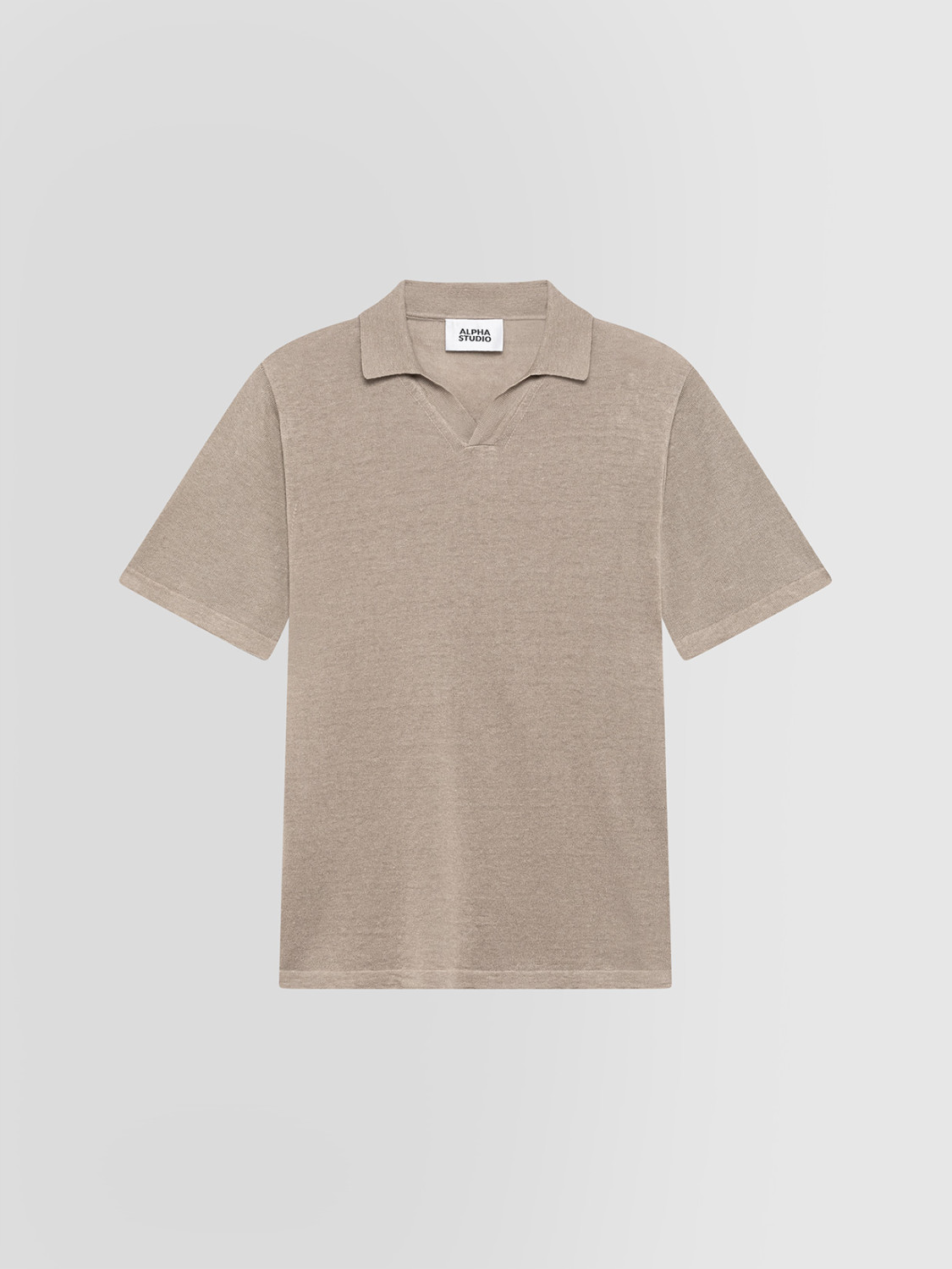 ALPHA STUDIO: POLO IN LINO E COTONE