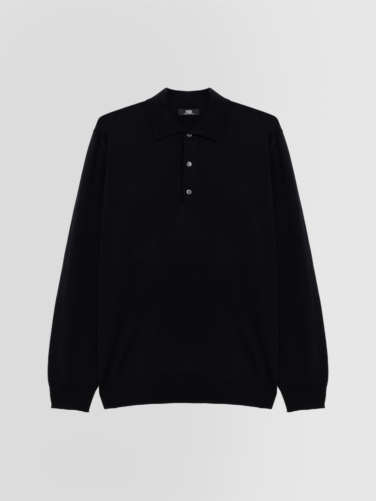 POLO SHIRT IN MERINO WOOL