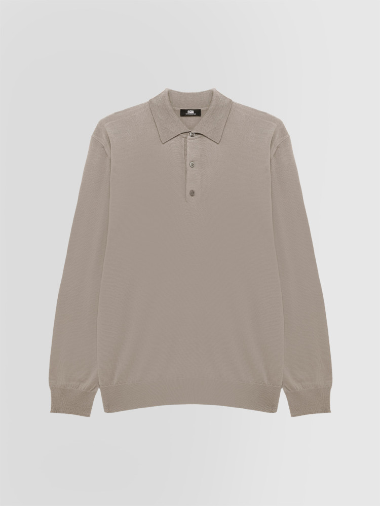 POLO SHIRT IN MERINO WOOL