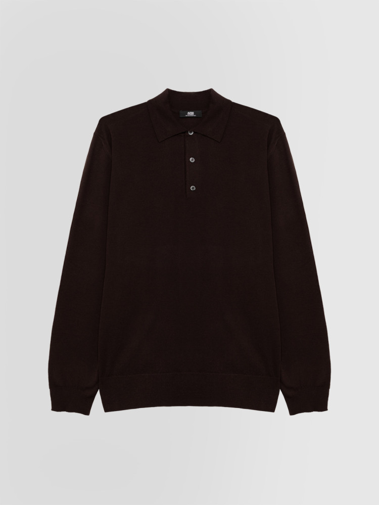 POLO SHIRT IN MERINO WOOL