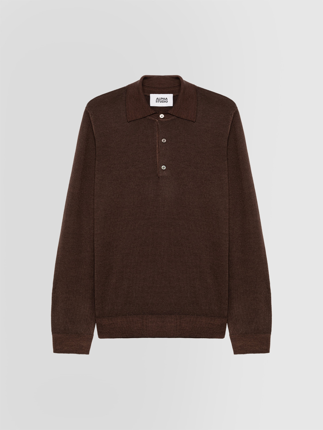 ALPHA STUDIO: POLO LUCIDATO IN MERINOS