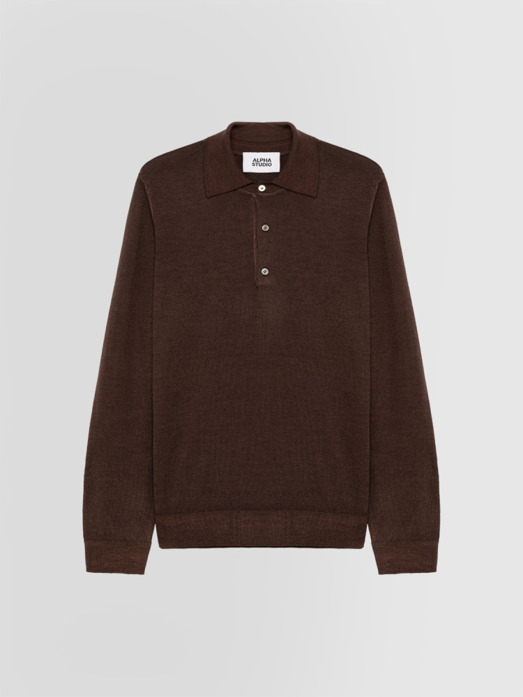 POLO LUCIDATO IN MERINOS