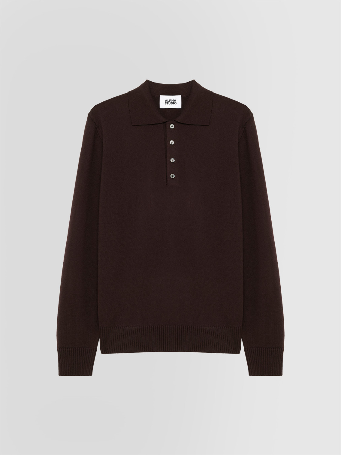 ALPHA STUDIO: POLO SLIM IN MERINOS