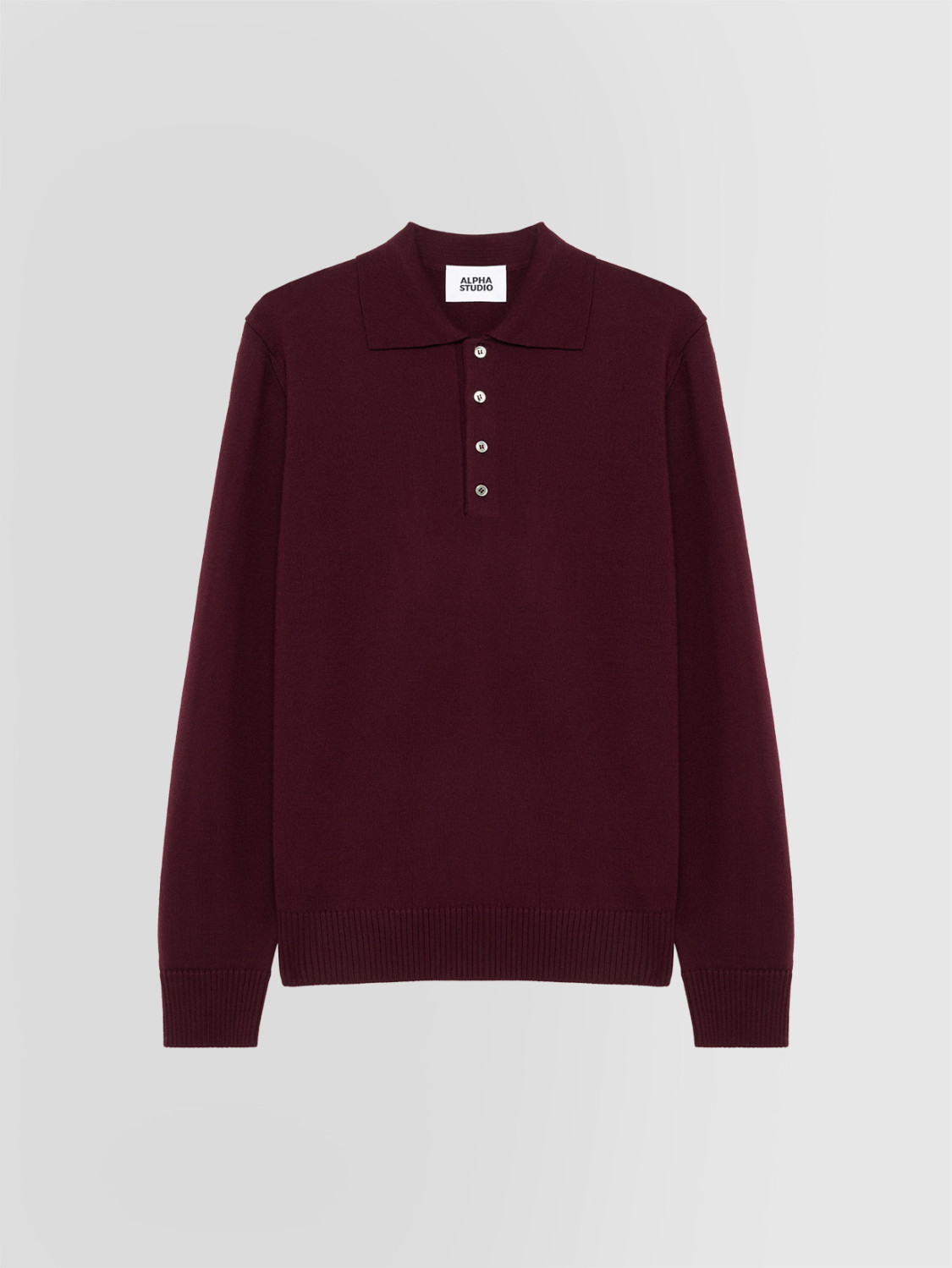 ALPHA STUDIO: POLO SLIM IN MERINOS