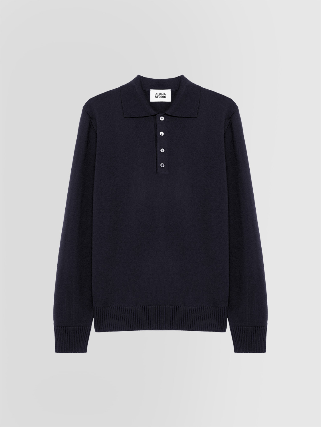 ALPHA STUDIO: POLO SLIM IN MERINOS