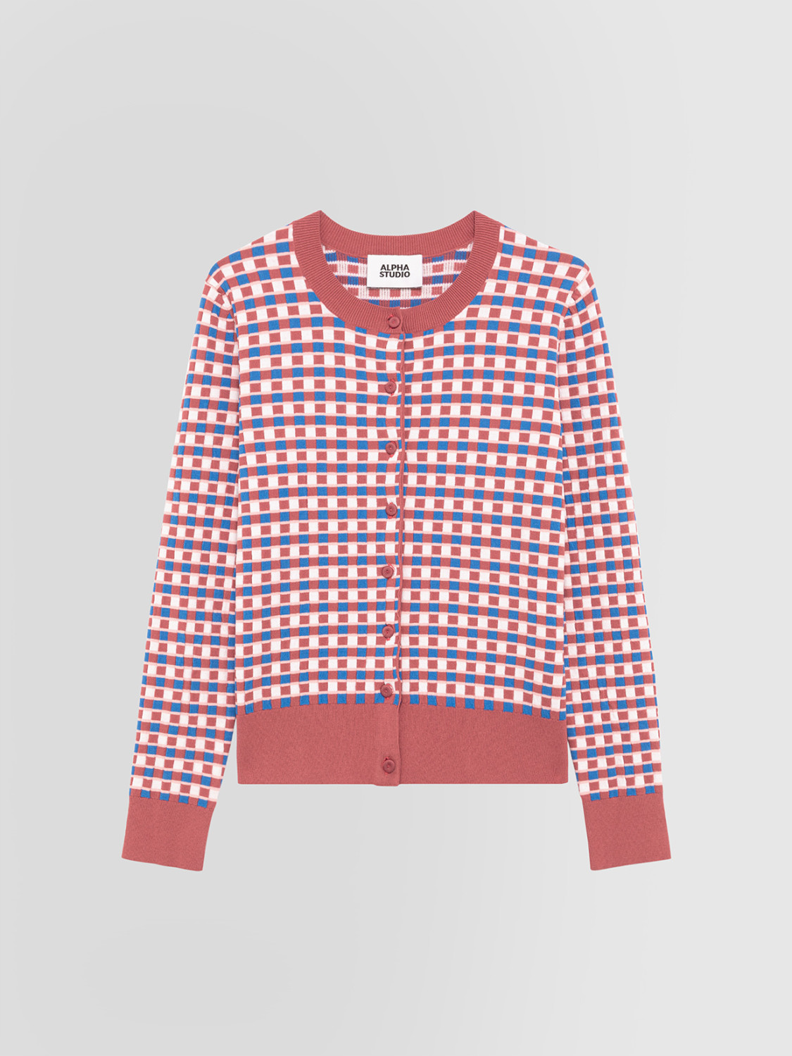 ALPHA STUDIO: REBECCA JACQUARD CHECK