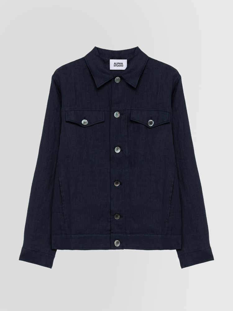 LINEN BOXY SAHARIANA