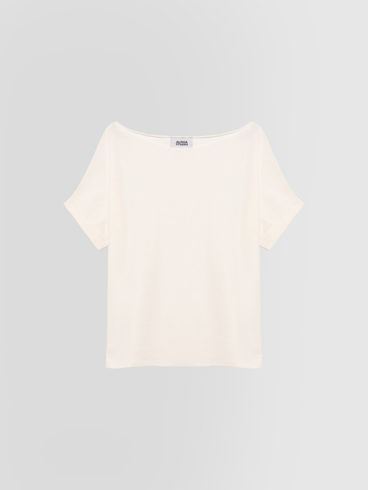 ESCOTE BARCO EN CREPÉ