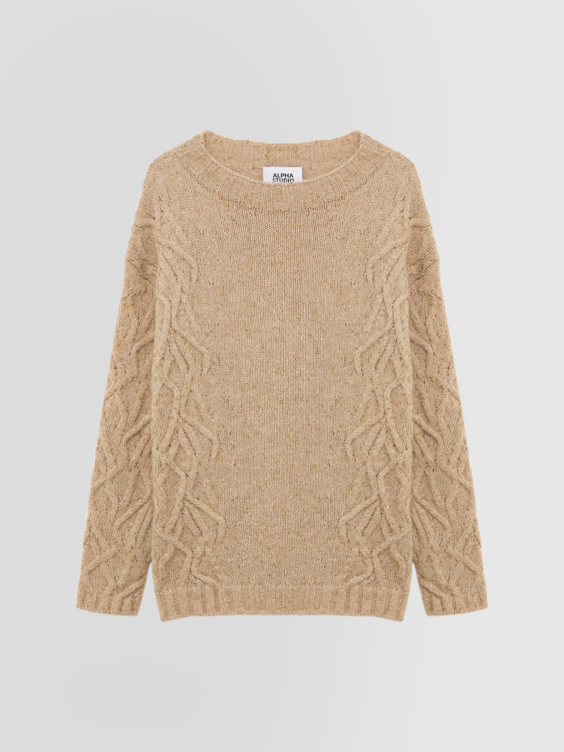 ALPHA STUDIO: SCOLLO A BARCA METALIZED IN ALPACA