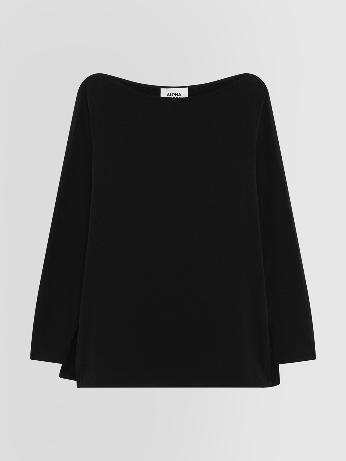 ALPHA STUDIO: SCOLLO BARCA IN JERSEY STRETCH