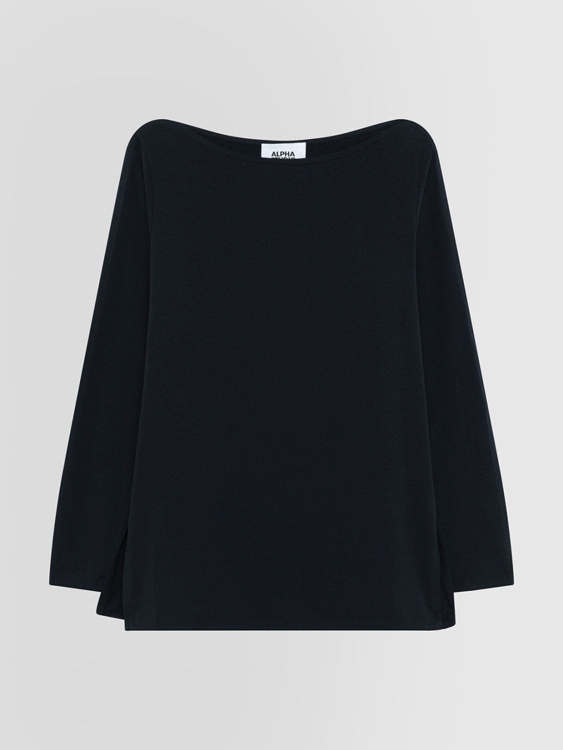 ALPHA STUDIO: SCOLLO BARCA IN JERSEY STRETCH