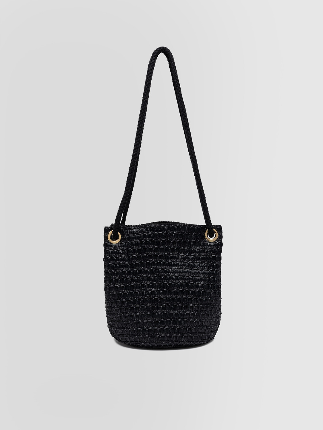 ALPHA STUDIO: SEAU TRESSÉ AVEC POIGNÉES EN CORDES