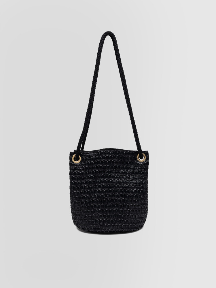 SEAU TRESSÉ AVEC POIGNÉES EN CORDES