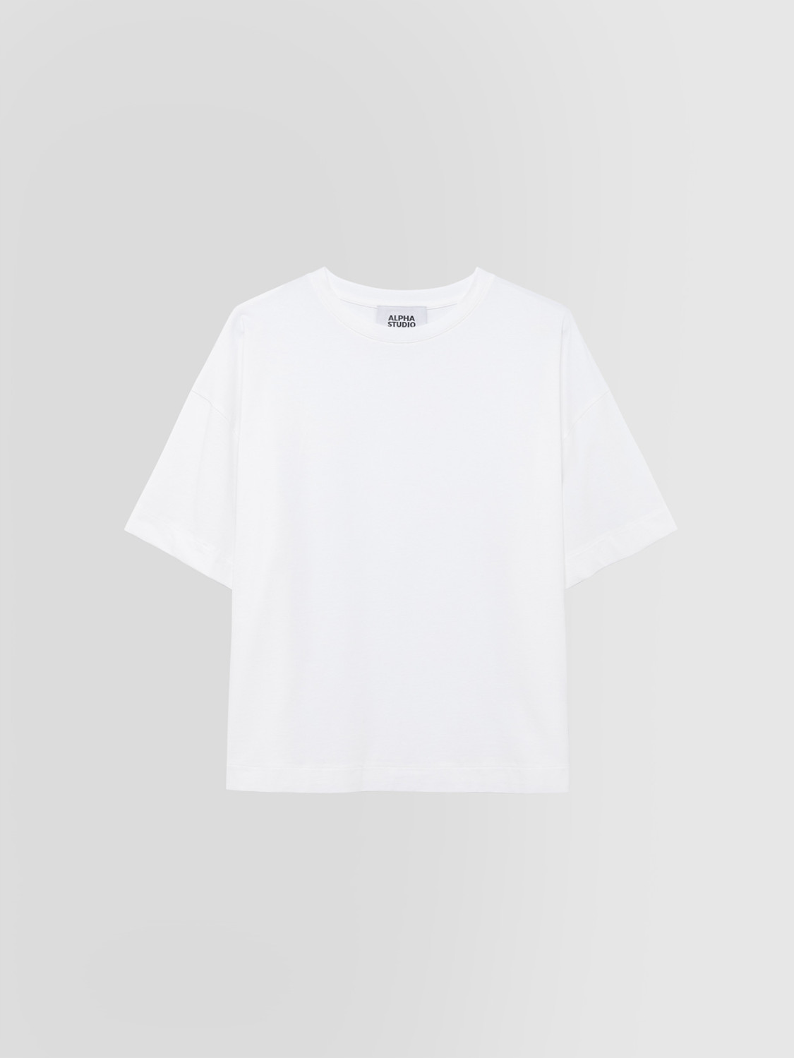 ALPHA STUDIO: CREW NECK T-SHIRT IN JERSEY