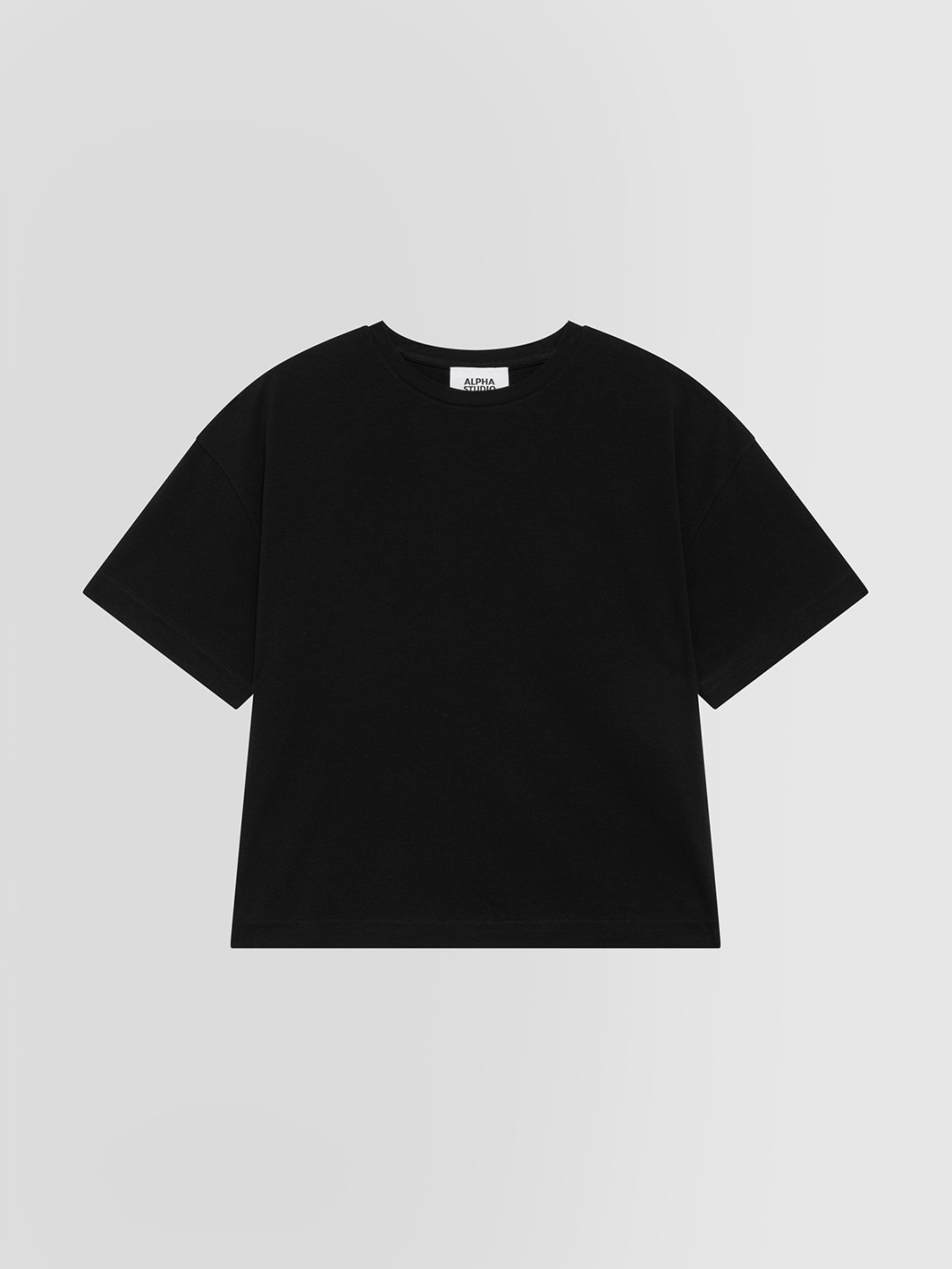 ALPHA STUDIO: CREW NECK JERSEY T-SHIRT