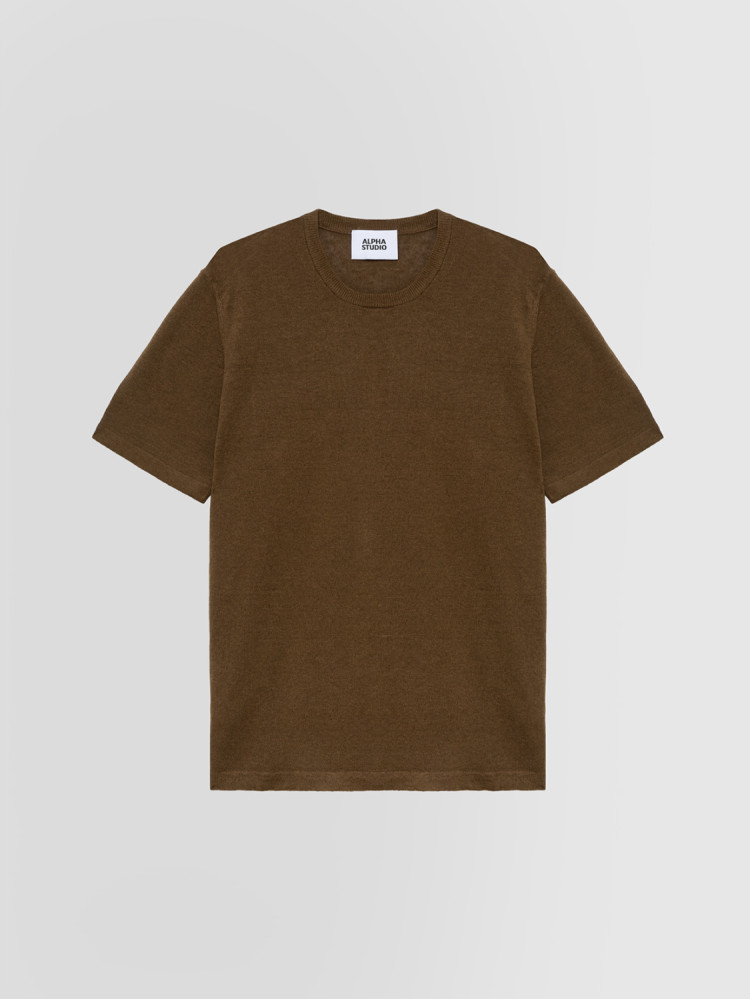 LINEN AND COTTON T-SHIRT
