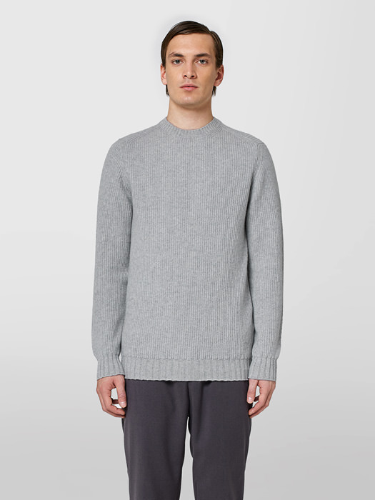 COL ROND EN CACHEMIRE COTE ANGLAIS