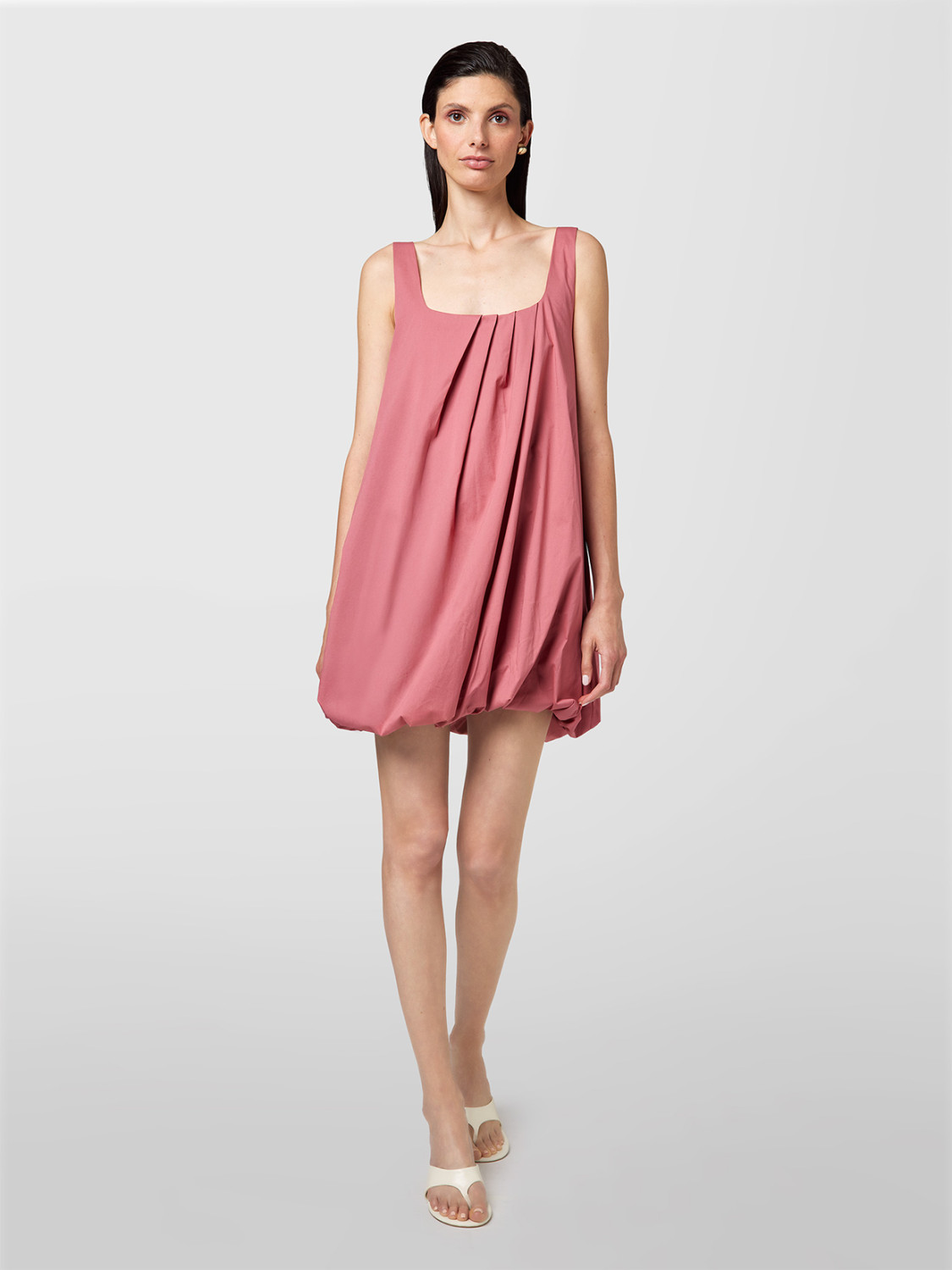 ALPHA STUDIO: PUFFED TAFFETA DRESS