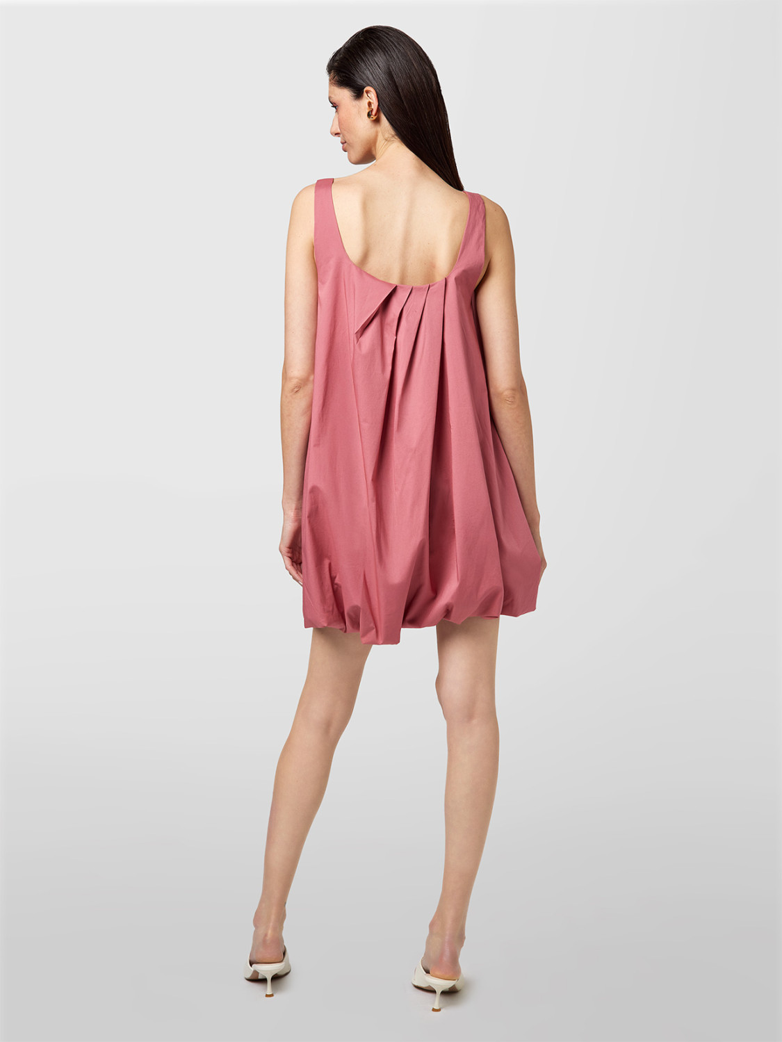 ALPHA STUDIO: PUFFED TAFFETA DRESS