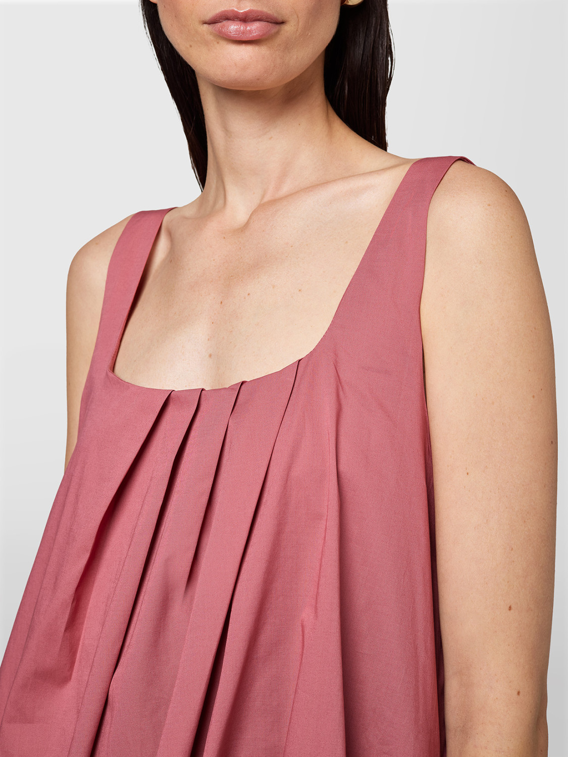 ALPHA STUDIO: PUFFED TAFFETA DRESS