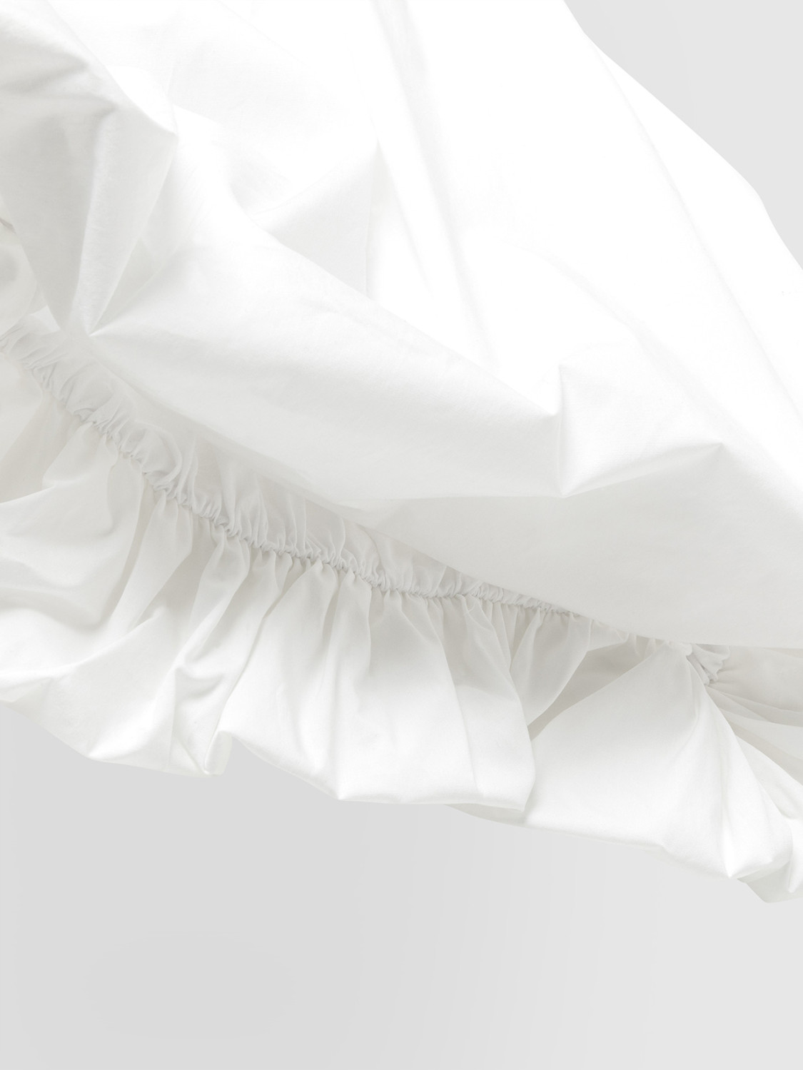 ALPHA STUDIO: DRESS IN CRINKLED POPLIN BALLON SHAPE