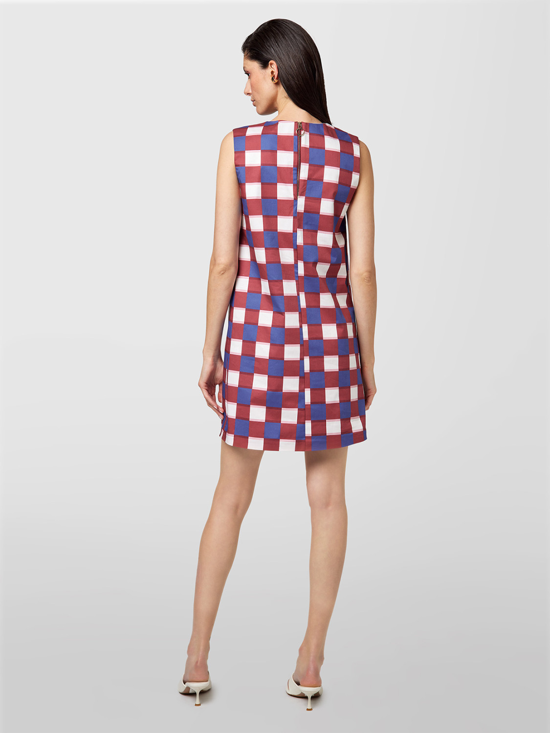 ALPHA STUDIO: CHECK SHORT DRESS