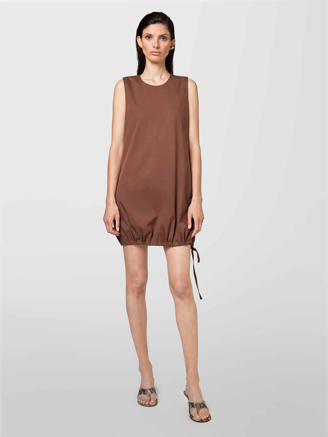 ALPHA STUDIO: SHORT DRESS IN TECHNICAL COTTON