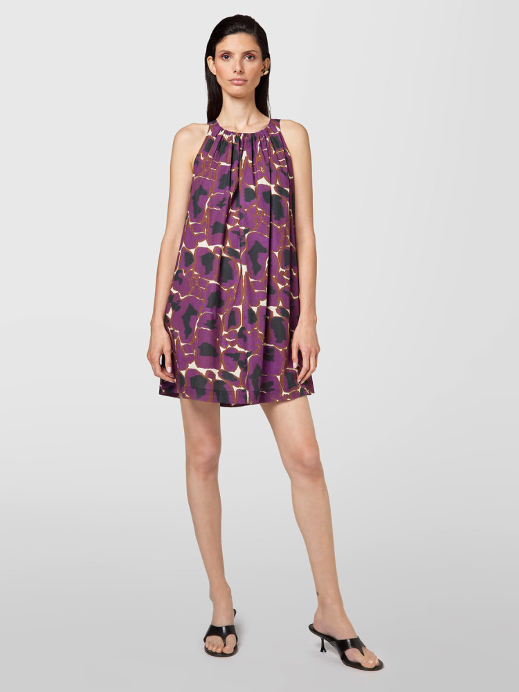 ROBE COURTE IMPRIMÉE ETHNIQUE