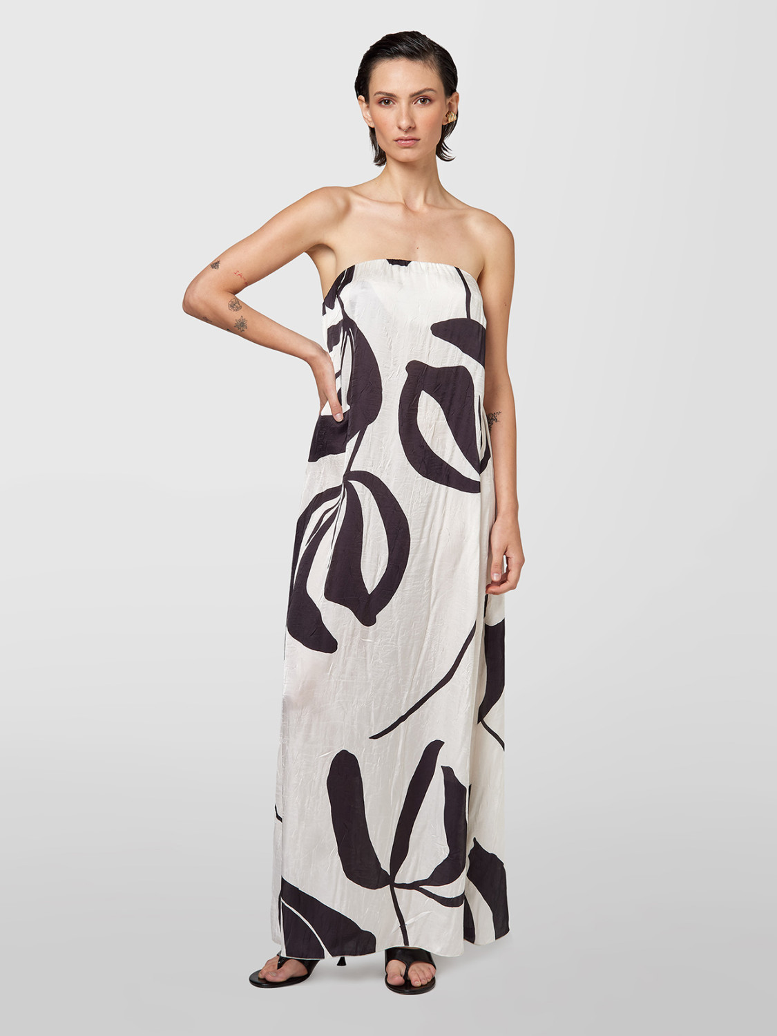 ALPHA STUDIO: CRIKLE FLOWER DRESS