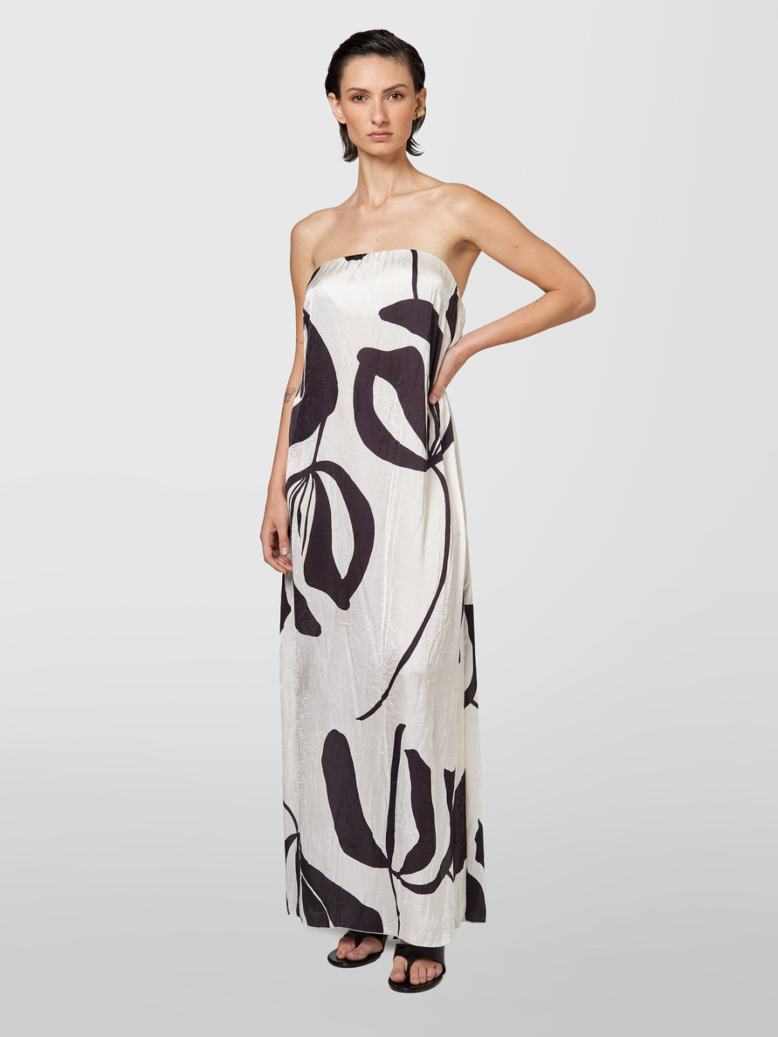 ALPHA STUDIO: CRIKLE FLOWER DRESS