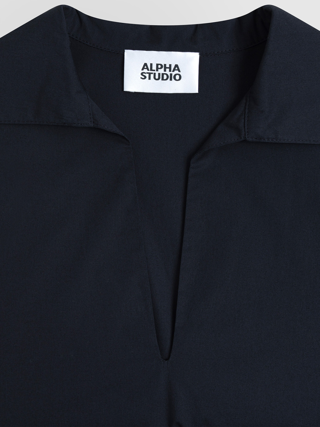 ALPHA STUDIO: POLO DRESS IN POPLIN