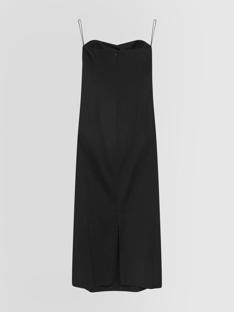 ROBE DÉCOLLETÉ CŒUR EN COTON TECHNIQUE