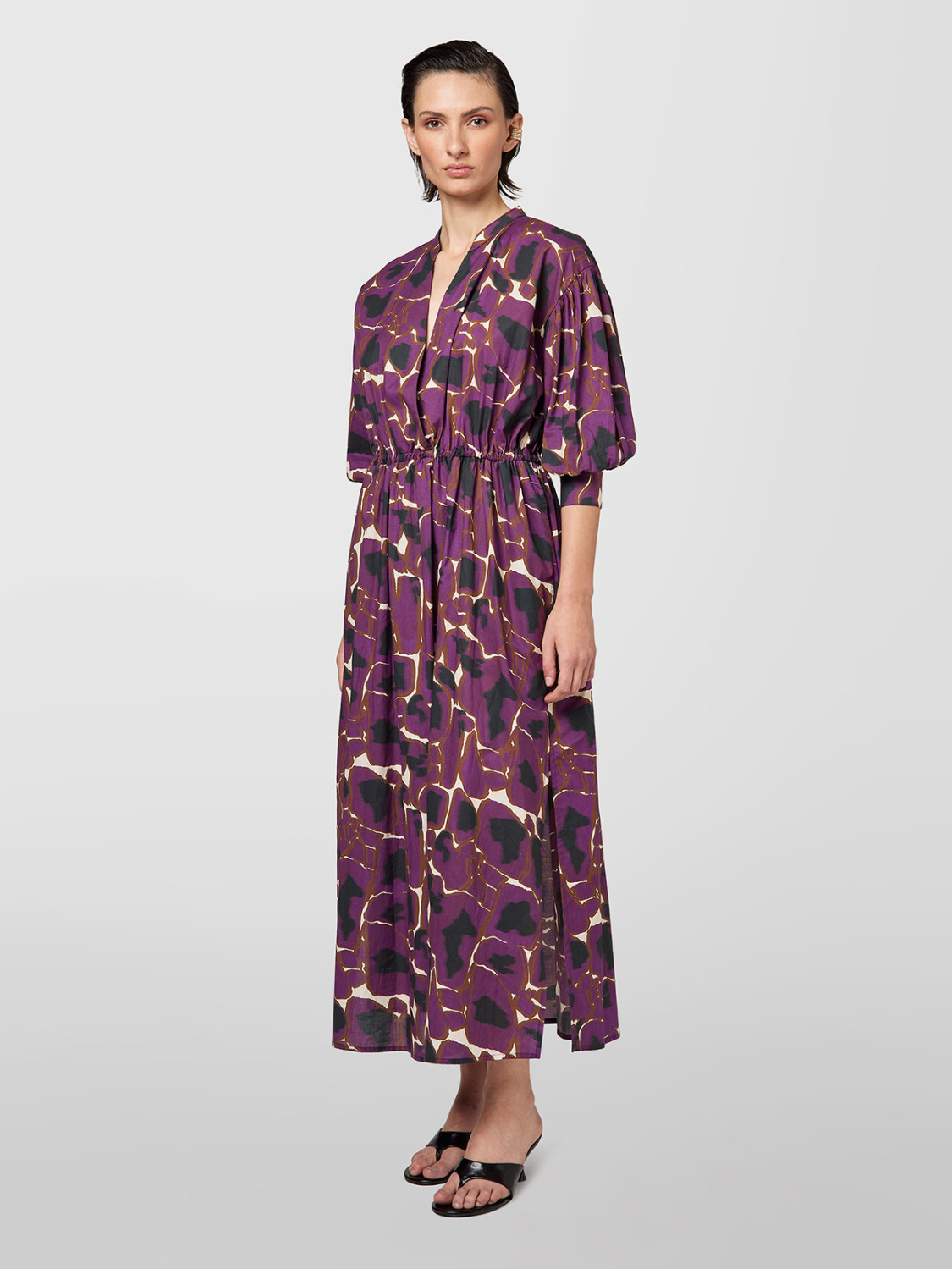ALPHA STUDIO: ETHNIC PRINT DRESS