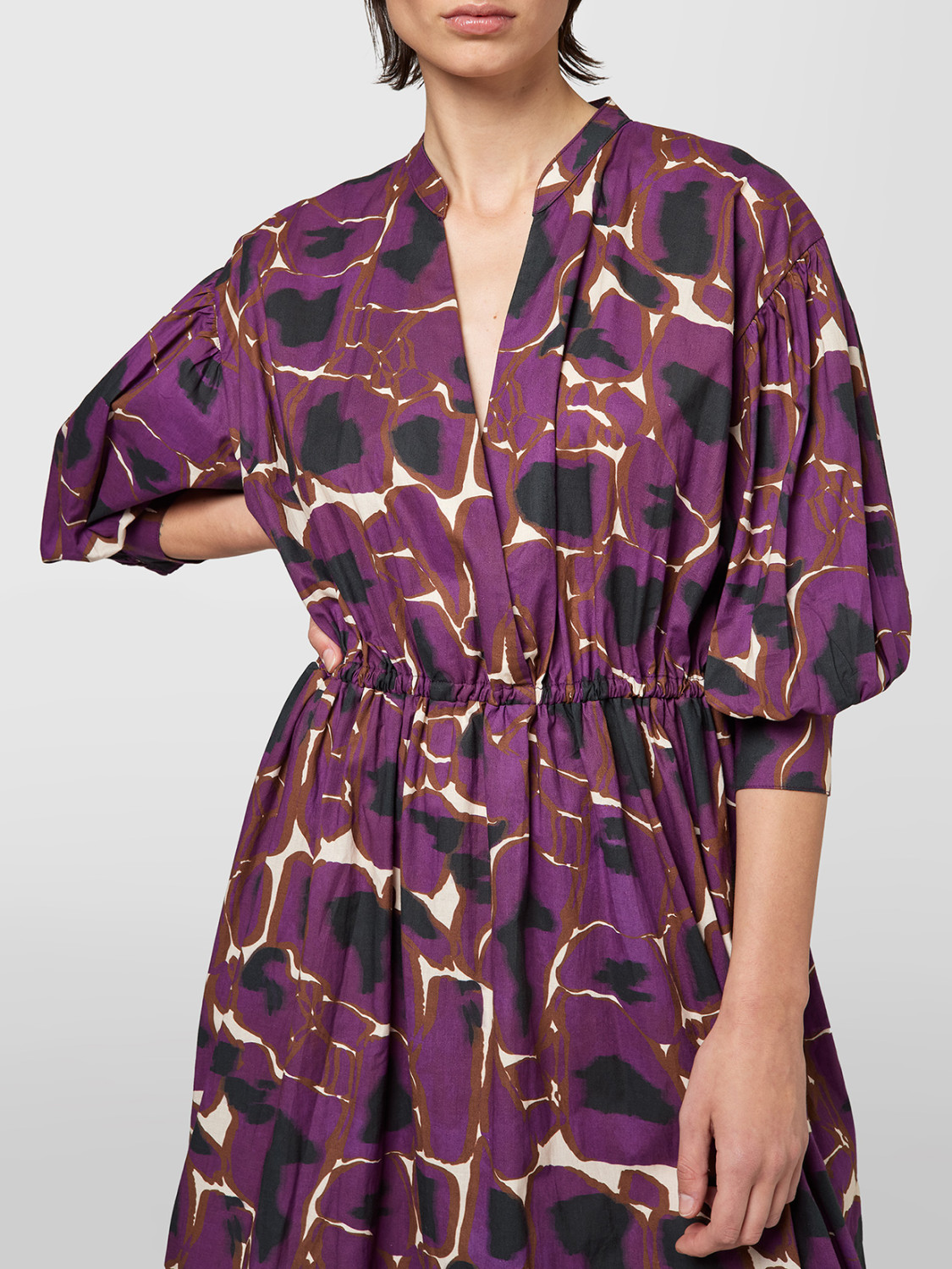 ALPHA STUDIO: ETHNIC PRINT DRESS