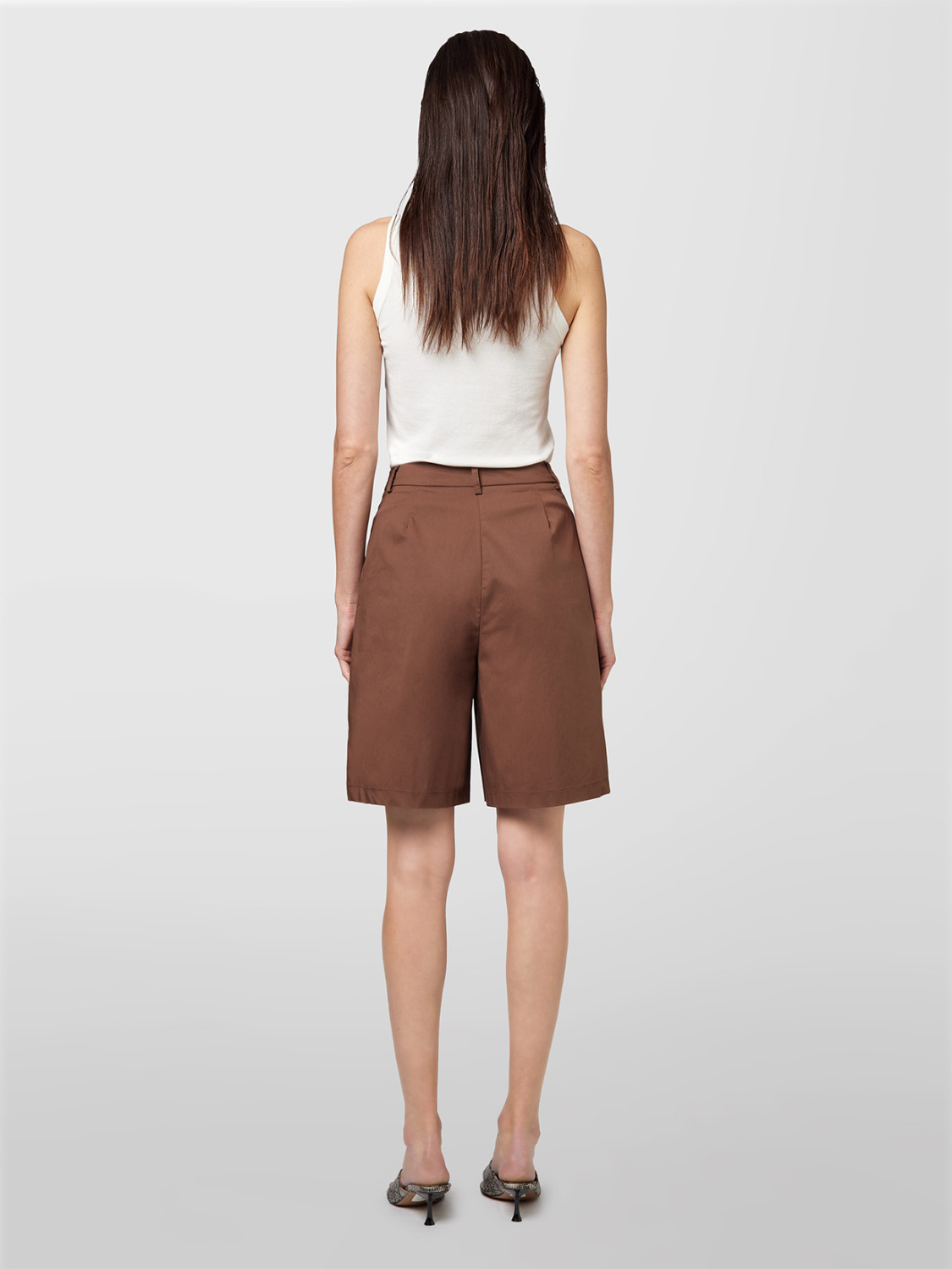 ALPHA STUDIO: TECHNICAL COTTON BERMUDA SHORTS
