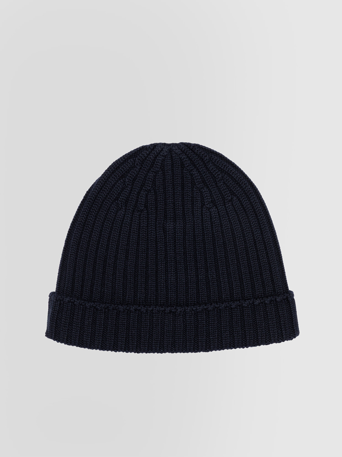 ALPHA STUDIO: CAP IN RIBBED MERINO WOOL