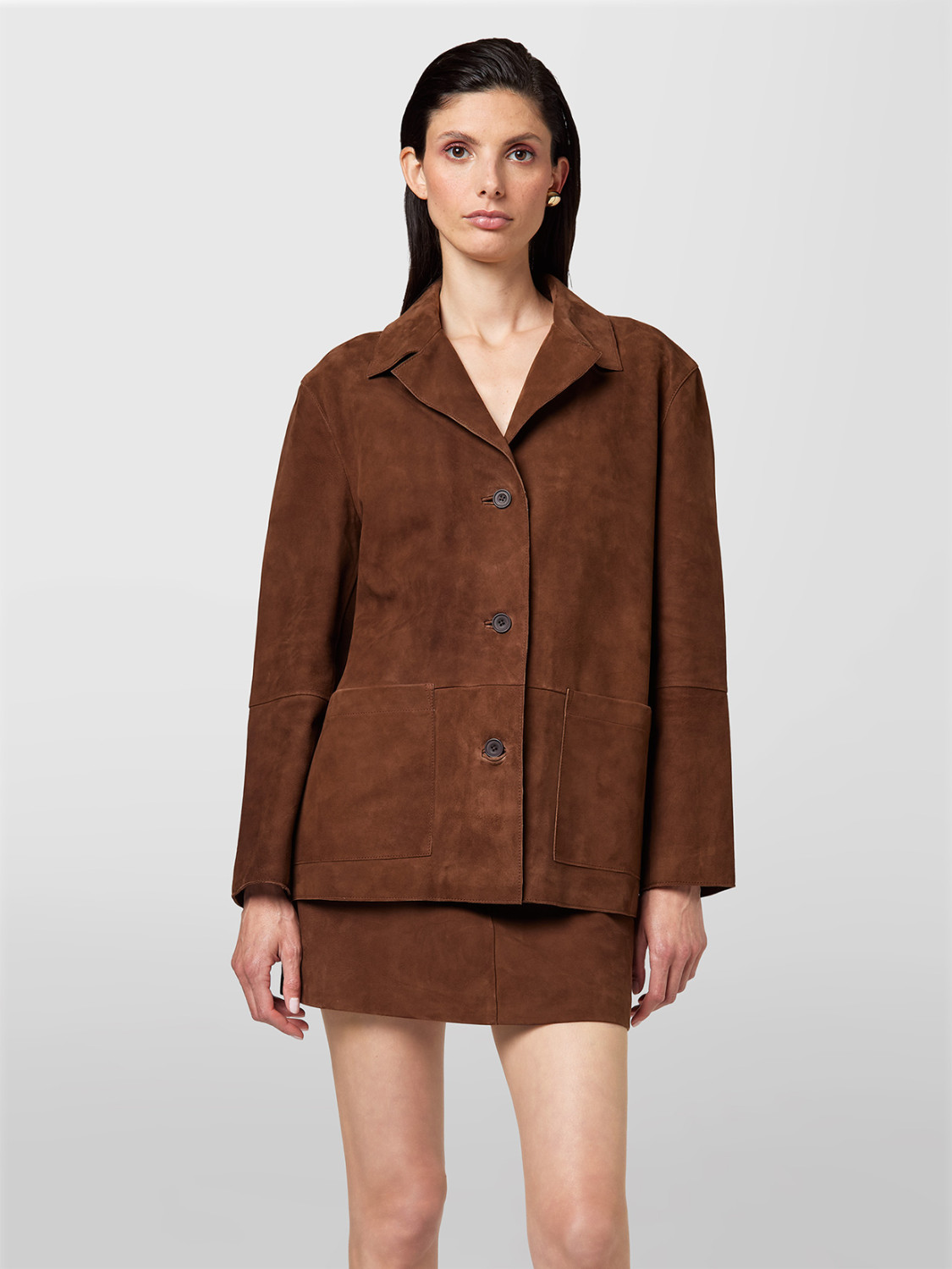 ALPHA STUDIO: BLAZER EN DAIM