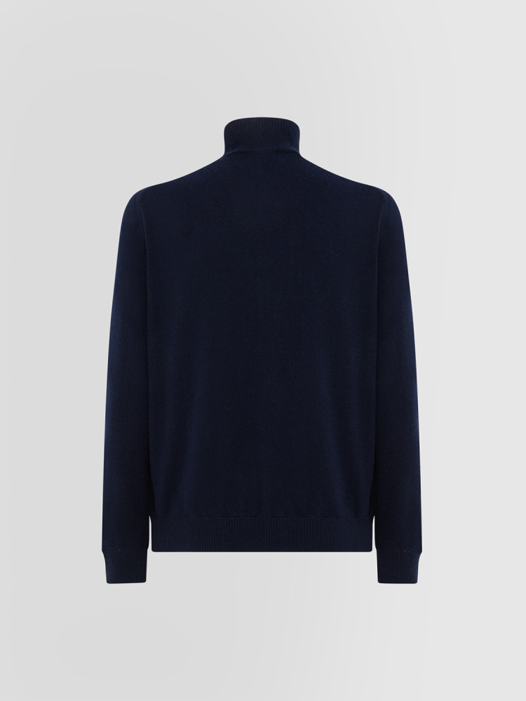 BASIC BLOUSON IN CASHMERE WITH ZIP