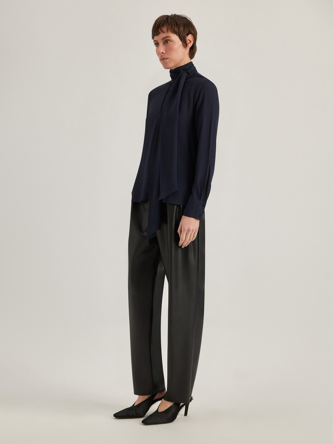 ALPHA STUDIO: BLUSA DE GEORGETTE EN VISCOSA