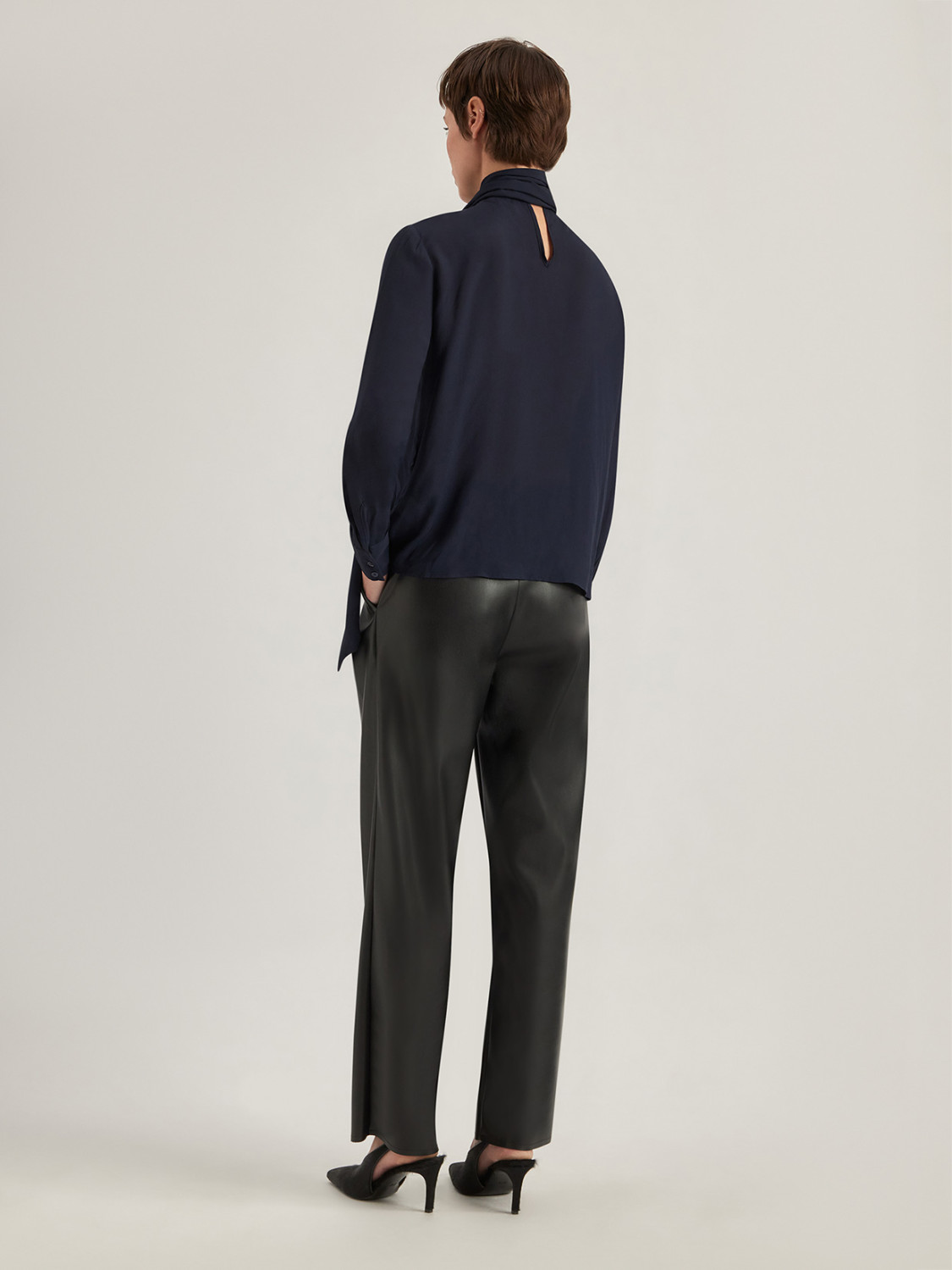 ALPHA STUDIO: BLUSA DE GEORGETTE EN VISCOSA
