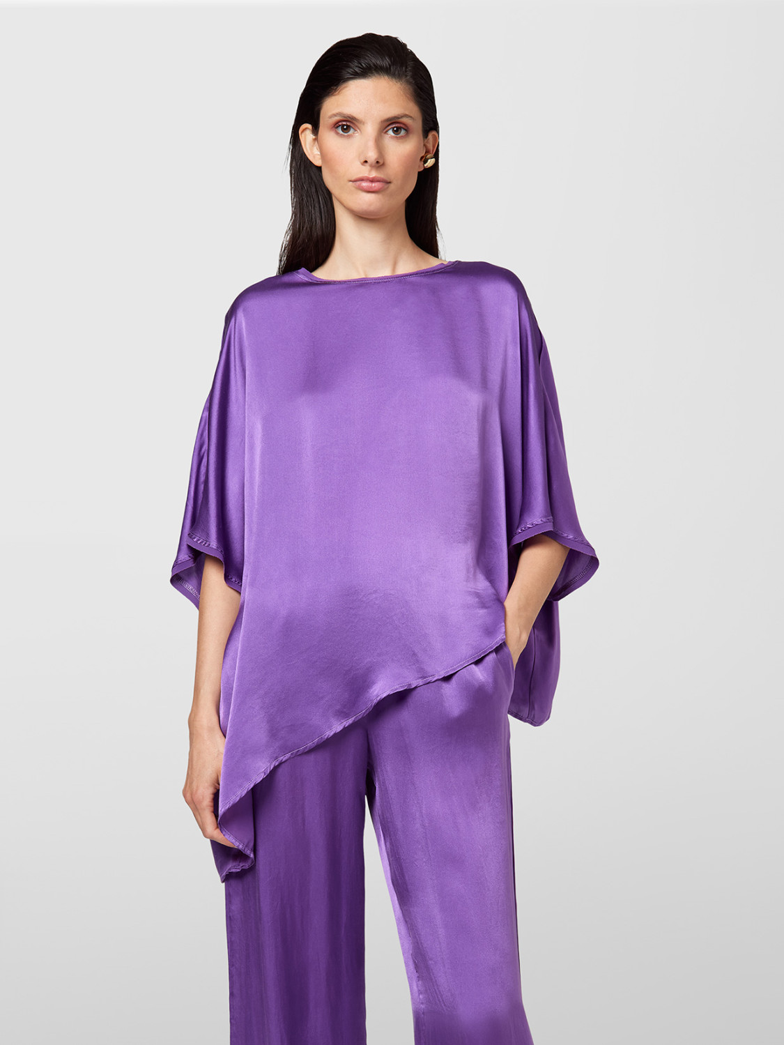 ALPHA STUDIO: BLUSA SETA SATIN