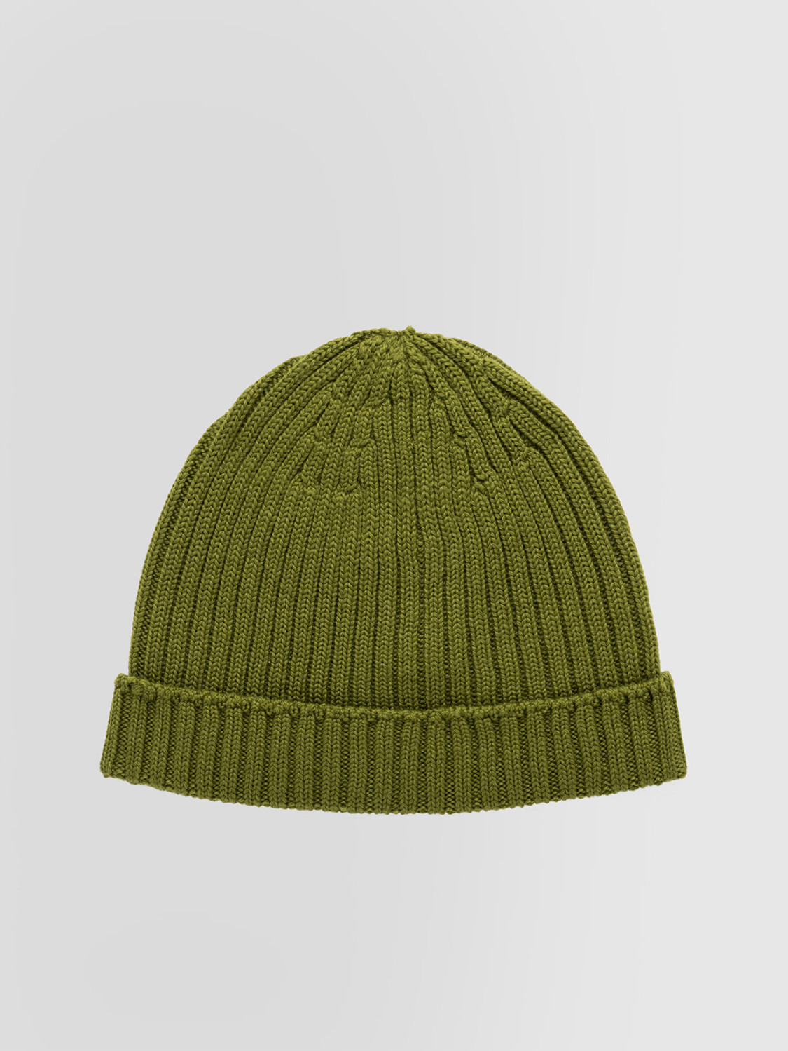 ALPHA STUDIO: CAP IN RIBBED MERINO WOOL