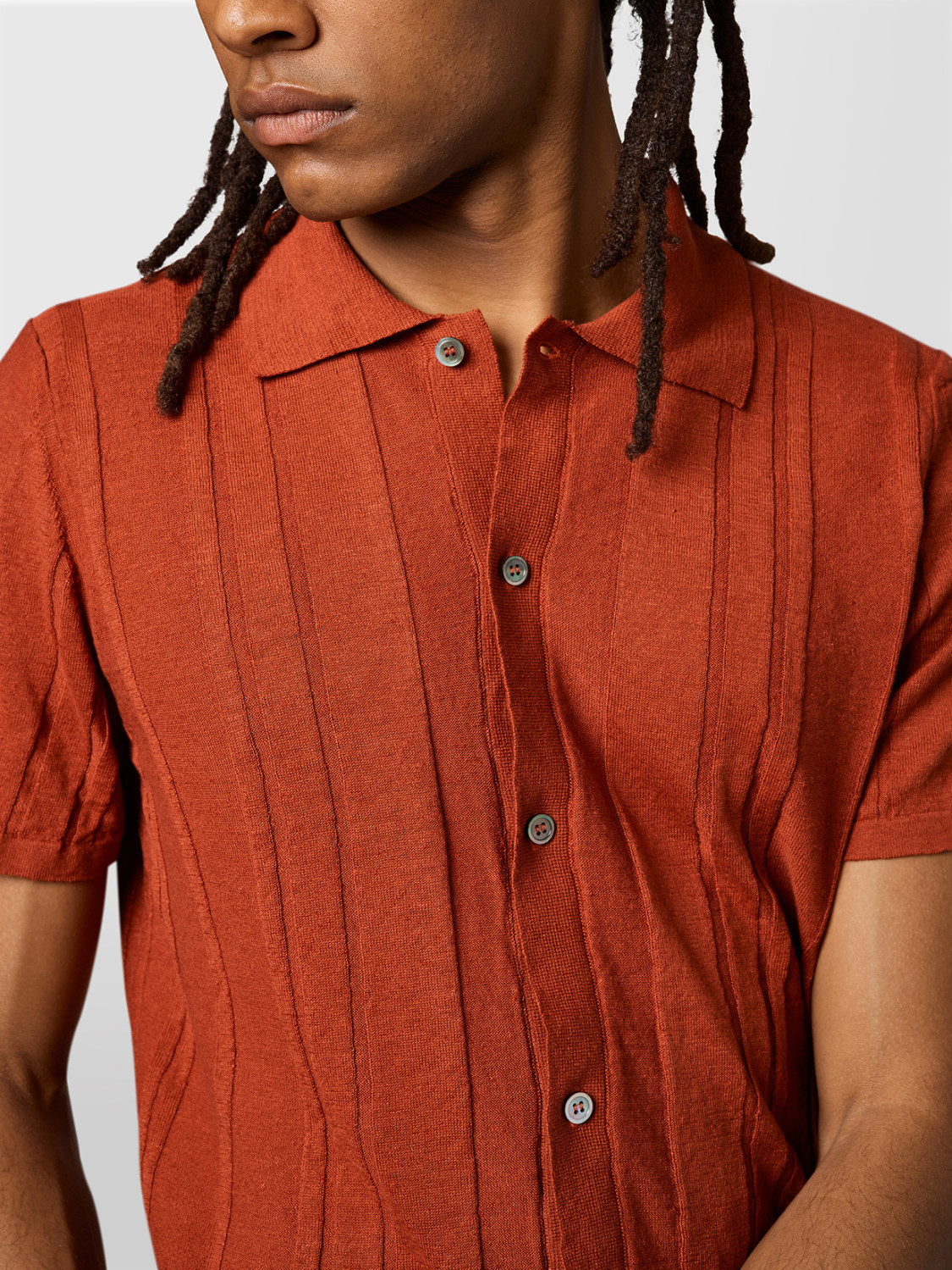 ALPHA STUDIO: CAMISA CRAFT DE LINO