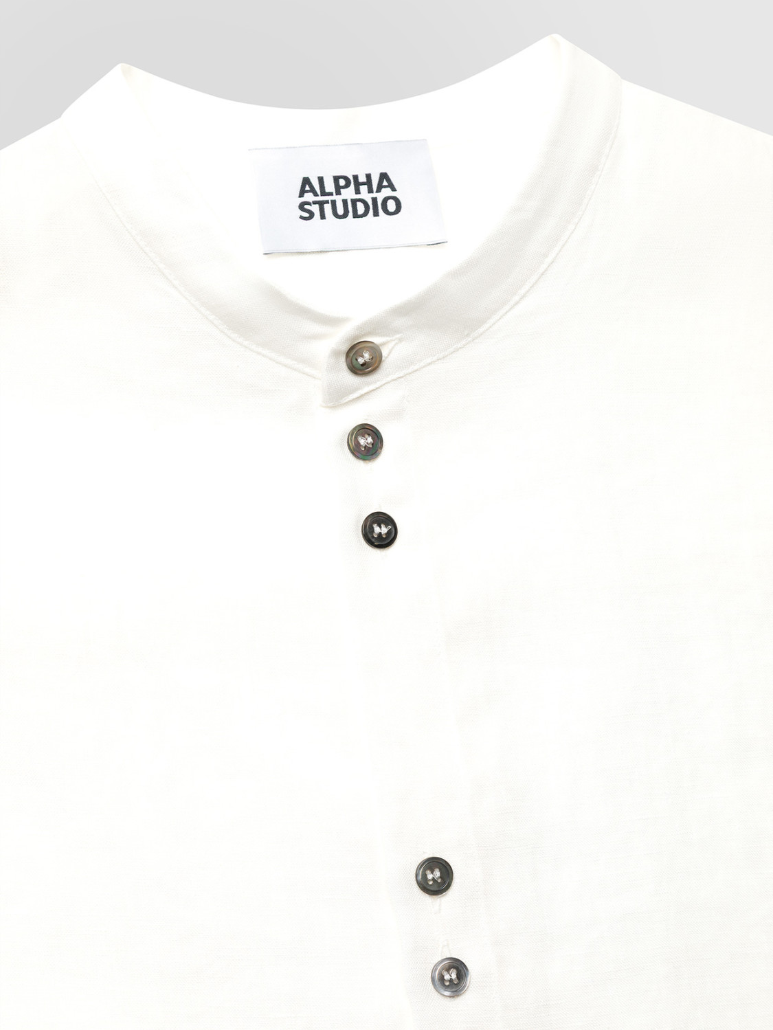 ALPHA STUDIO: CAMICIA GURU IN LINO