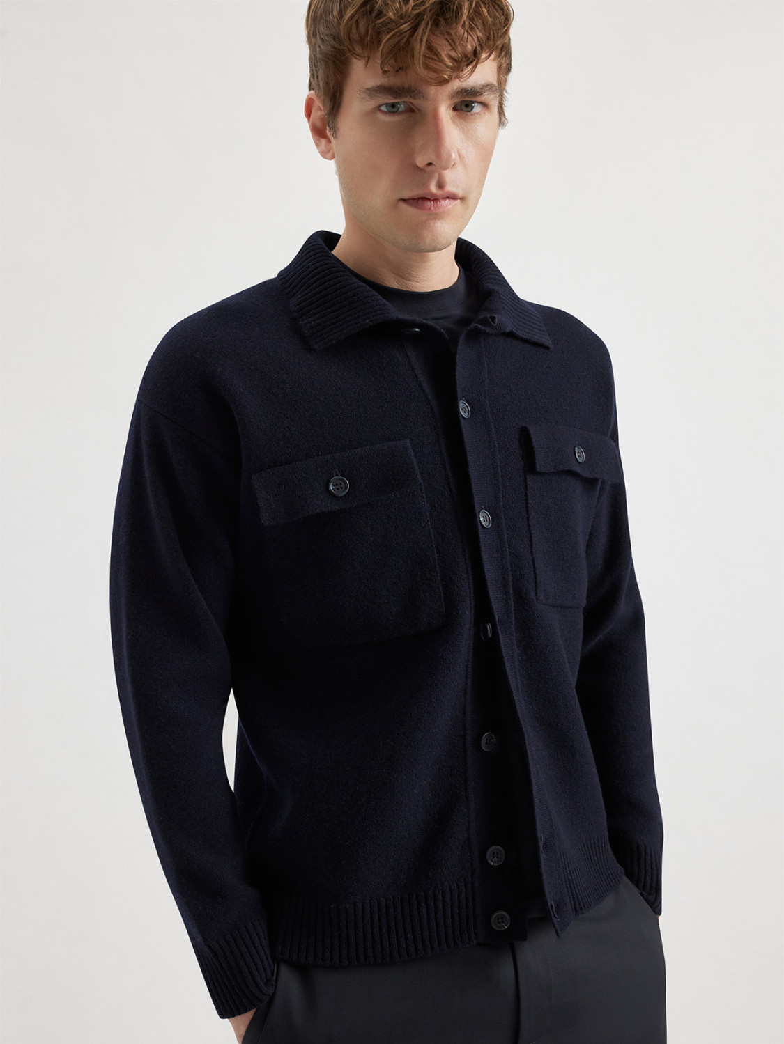 ALPHA STUDIO: CHEMISE EN MAILLE