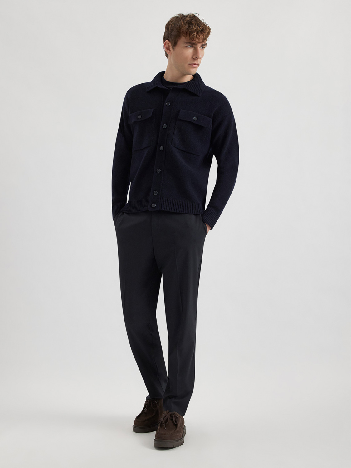 ALPHA STUDIO: CHEMISE EN MAILLE
